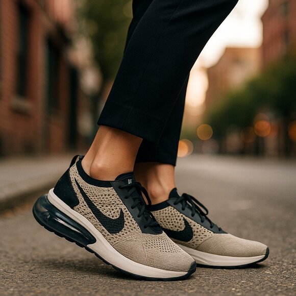 Nike Shoes - NIKE AIR MAX FLYKNIT Racer W 10 M 8.5 Sesame Black Ocean Cube Pink Oxford